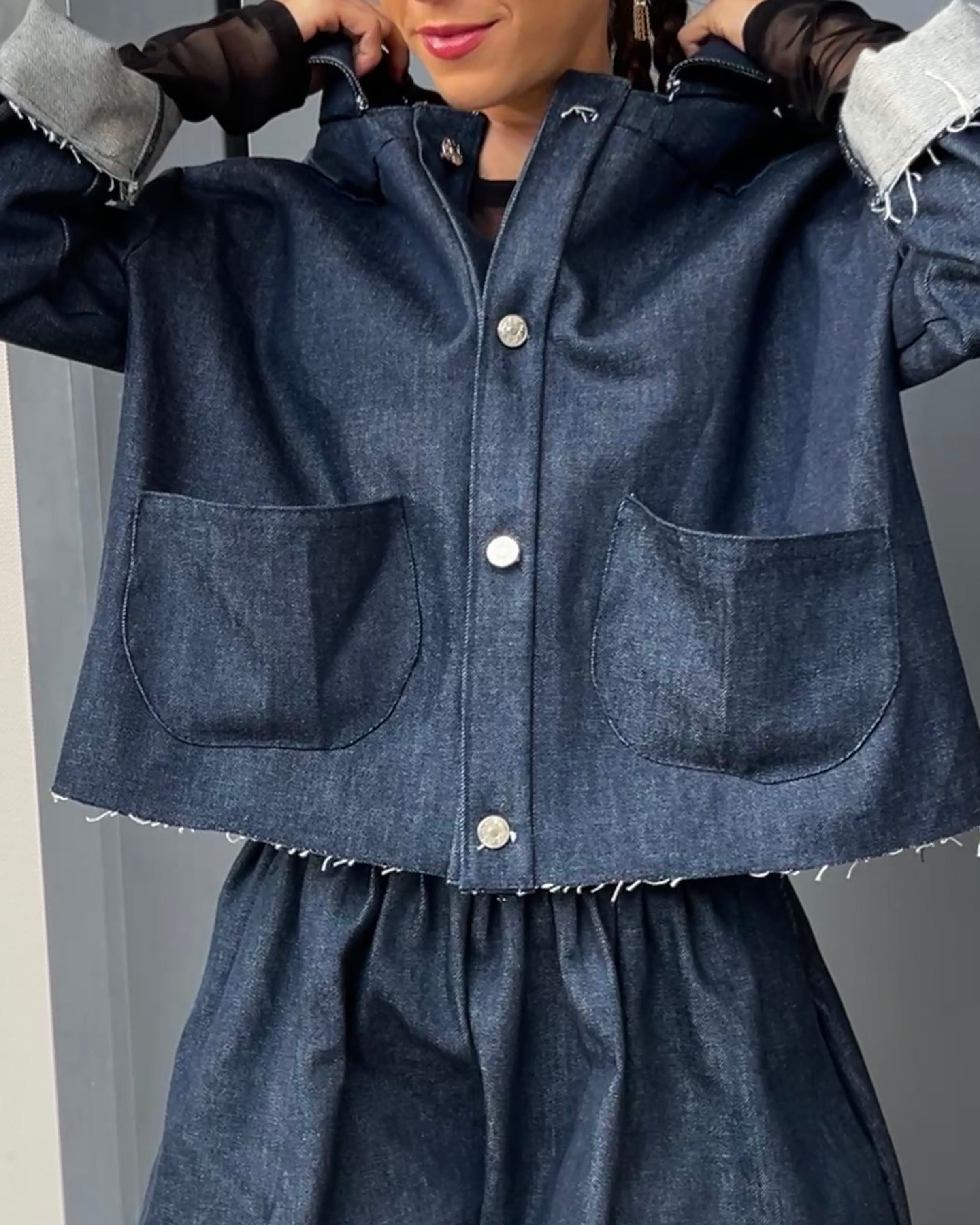Veste en jean oversize